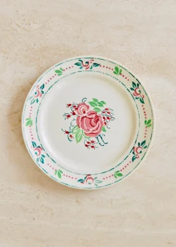 Sezane Assiettes à Dessert Anciennes, Fleuries- La Sélection Vintage