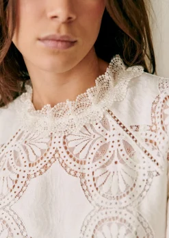 Sezane Blouse Bianca- Chemises & Blouses