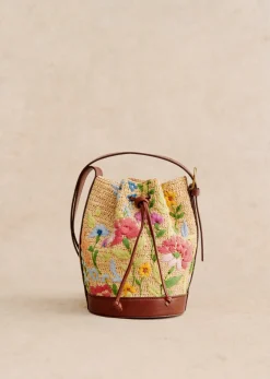 Sezane Bourse Mini Farrow Raphia- Nos Sacs Iconiques|Maroquinerie