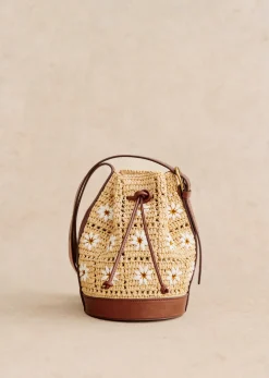 Sezane Bourse Mini Farrow Raphia- Nos Sacs Iconiques|Maroquinerie
