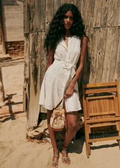 Sezane Bourse Mini Farrow Raphia- Nos Sacs Iconiques|Maroquinerie