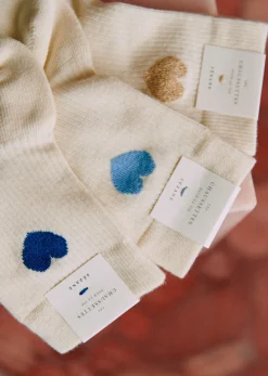Sezane Chaussettes Coeur- Chaussettes