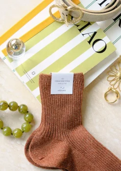 Sezane Chaussettes Lurex- Chaussettes