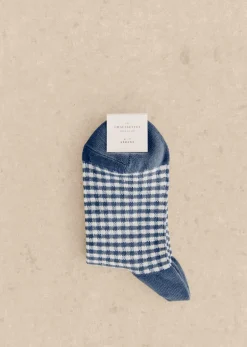 Sezane Chaussettes Vichy- Chaussettes