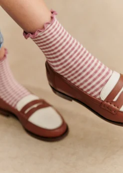 Sezane Chaussettes Vichy- Chaussettes