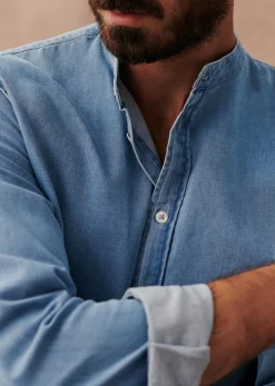Sezane Chemise Benny- Denim|Chemises denim