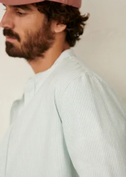 Sezane Chemise Benny Oxford- Chemises col mao|Chemises oxford