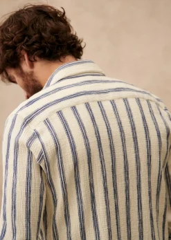 Sezane Chemise Charlie Coton Léger- Chemises rayures