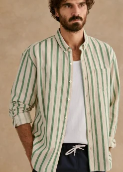 Sezane Chemise Charlie Coton Lin- Chemises & Blouses