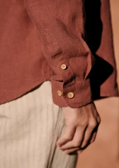 Sezane Chemise Charlie Lin- Chemises lin|Le Bain