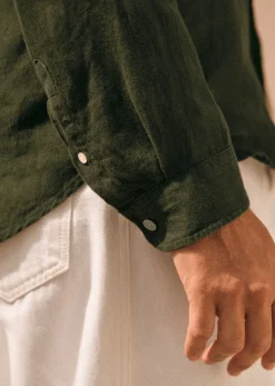 Sezane Chemise Charlie Lin- Chemises lin|Le Bain