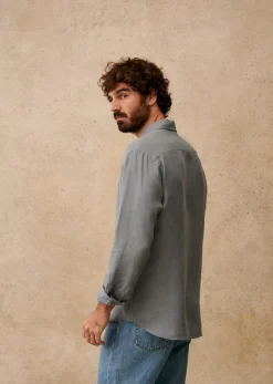 Sezane Chemise Charlie Lin- Chemises lin|Le Bain