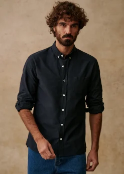 Sezane Chemise Charlie Oxford- Chemises rayures|Chemises oxford