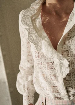 Sezane Chemise Chlo- Chemises & Blouses