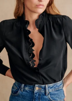 Sezane Chemise Chlo- Chemises & Blouses