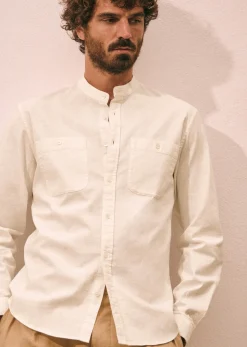 Sezane Chemise Leone- Chemises col mao|Chemises coton lin
