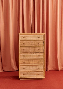 Sezane Console En Et Bambou Vintage- La Sélection Vintage