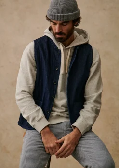 Sezane Gilet Ibrox- Denim|Jeans