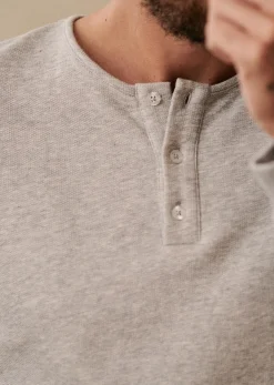 Sezane Henley Spike- Col tunisien|T-shirt manches longues
