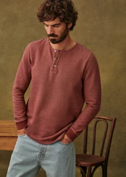 Sezane Henley Spike- Col tunisien|T-shirt manches longues