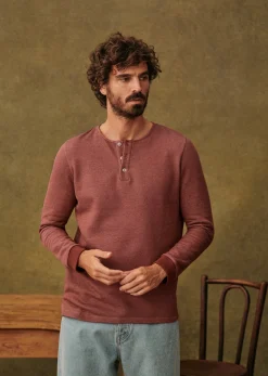 Sezane Henley Spike- Col tunisien|T-shirt manches longues