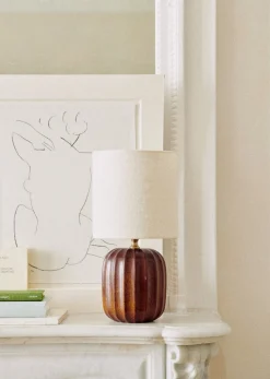 Sezane Lampe Traviata Petit Modèle - Acajou- Les Lumières