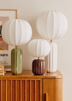 Sezane Lampe Traviata Petit Modèle - Acajou- Les Lumières