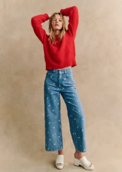 Sezane Le Crop- Denim|Denim