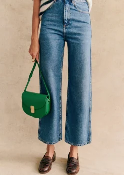 Sezane Le Crop- Denim|Denim