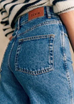 Sezane Le Crop- Denim|Denim