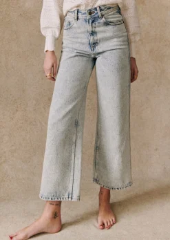 Sezane Le Crop- Denim|Denim