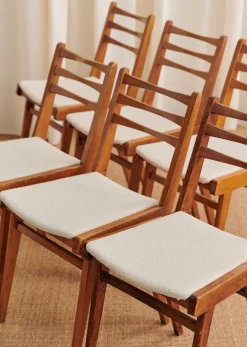 Sezane Lot De 6 Chaises Années 1960- La Sélection Vintage