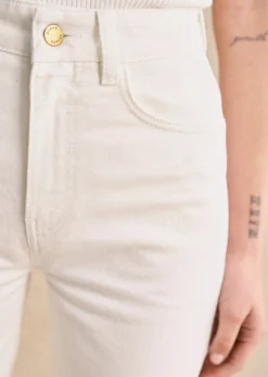 Sezane Pantalon L'iconique Droit- Denim|Denim