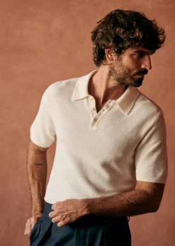 Sezane Polo Maille Simeone- Col polo|Pulls manches courtes