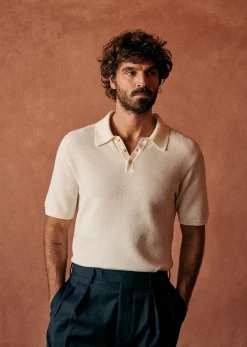 Sezane Polo Maille Simeone- Col polo|Pulls manches courtes