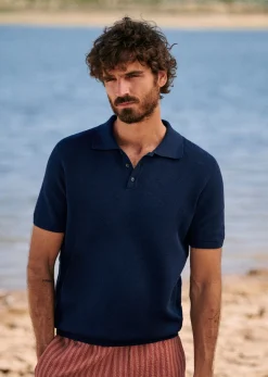 Sezane Polo Maille Simeone- Col polo|Pulls manches courtes