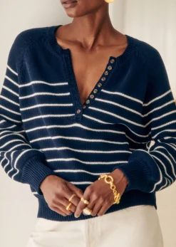 Sezane Pull Léontine- Maille|Marinières