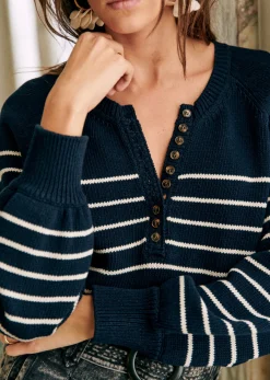 Sezane Pull Léontine- Maille|Marinières