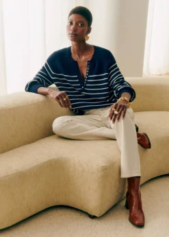 Sezane Pull Léontine- Maille|Marinières