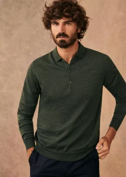 Sezane Pull Mike- Col polo|Pulls laine
