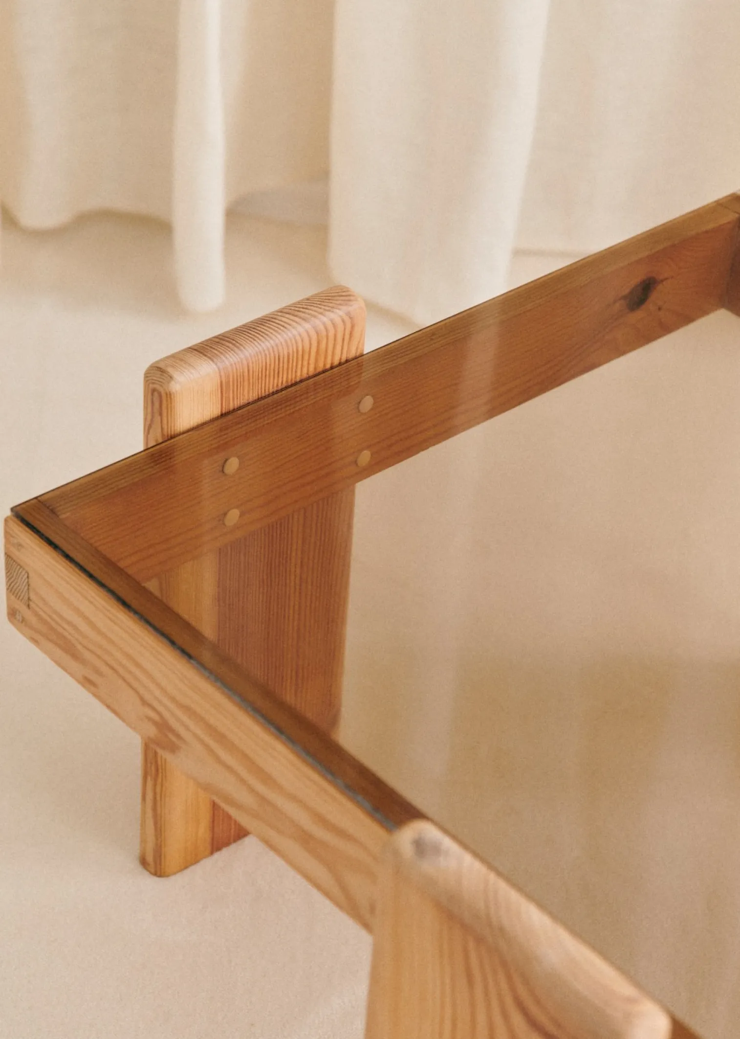 Sezane Table Basse Carrée Vintage- La Sélection Vintage