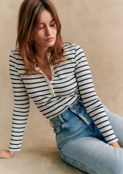 Sezane Top Reese- T-shirts