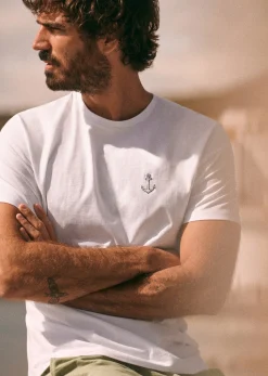 Sezane T-Shirt Ancre- T-shirts|Le Bain
