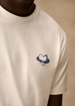 Sezane T-Shirt Coeur- T-shirts motif|T-shirts manches courtes