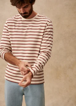 Sezane T-Shirt Geron- Marinières|T-shirt manches longues
