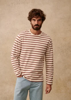 Sezane T-Shirt Geron- Marinières|T-shirt manches longues