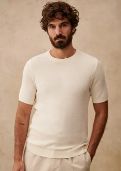 Sezane T-Shirt Maille Simeone- Maille|Pulls manches courtes