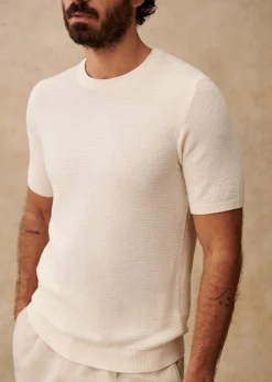 Sezane T-Shirt Maille Simeone- Maille|Pulls manches courtes