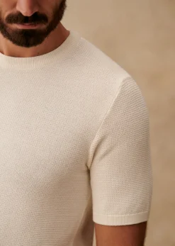 Sezane T-Shirt Maille Simeone- Maille|Pulls manches courtes
