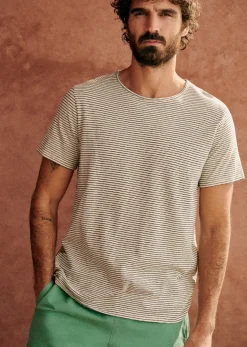 Sezane T-Shirt Martin- T-shirts manches courtes|T-Shirts coton lin